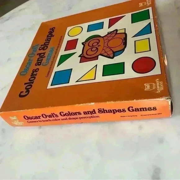 1984 Oscar Owl’s Colors and Shapes Games from Learner’s World. All pieces  incl - Picture 3 of 7